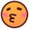 Kissing Face With Closed Eyes emoji on Emojidex